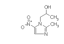 Molecular structure of Secnidazole
