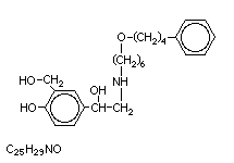Molecular structure of Salmeterol