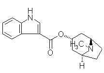 Molecular structure of Tropisetron (HCl)