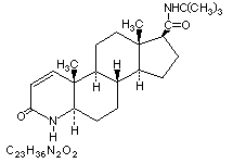 Molecular structure of Finasteride