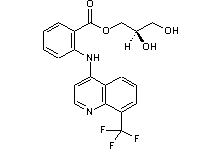 Molecular structure of Floctafenine