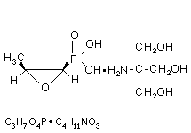 Molecular structure of Fosfomycin