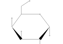 Molecular structure of Glucosamine (Sulphate)