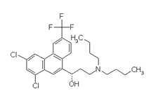 Molecular structure of Halofantrine (HCl)