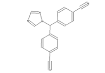 Molecular structure of Letrozole