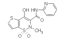Molecular structure of Tenoxicam