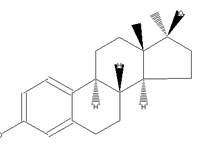 Molecular structure of Methylestradiol