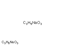 Molecular structure of Sodium Lactate