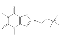 Molecular structure of Oxtriphylline (Choline Theophyllinate)
