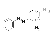 Molecular structure of Phenazopyridine (HCl)