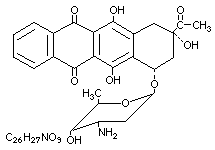 Molecular structure of Idarubicin (HCl)