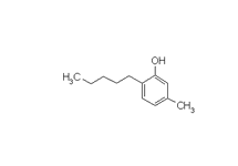 Molecular structure of Amyl Metacresol