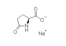 Molecular structure of Sodium Pyrrolidone Carboxylate