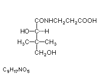Molecular structure of Pantothenic Acid