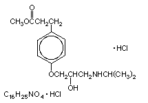 Molecular structure of Esmolol