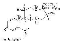 Molecular structure of Fluticasone Propionate