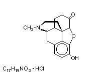 Molecular structure of Hydromorphone