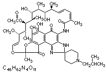 Molecular structure of Rifabutin