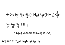 Molecular structure of Vasopressin