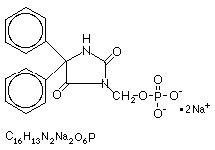 Molecular structure of Fosphenytoin