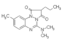 Molecular structure of Azapropazone