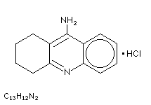 Molecular structure of Tacrine (HCl)