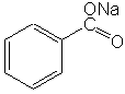 Molecular structure of Sodium Benzoate