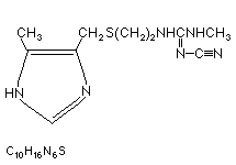 Molecular structure of Cimetidine (HCl)