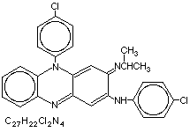 Molecular structure of Clofazimine