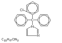 Molecular structure of Clotrimazole