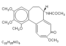 Molecular structure of Colchicine