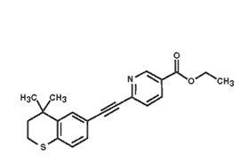 Molecular structure of Tazarotene