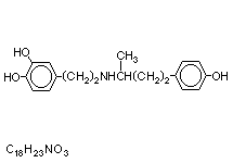 Molecular structure of Dobutamine (HCl)