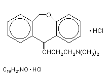 Molecular structure of Doxepin (HCl)