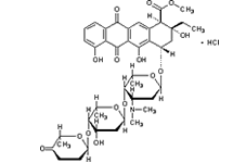 Molecular structure of Aclarubicin (HCl)