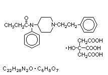 Molecular structure of Fentanyl (Citrate)