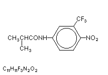 Molecular structure of Flutamide