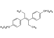 Molecular structure of Fosfestrol