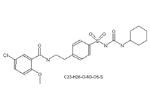 Molecular structure of Glibenclamide