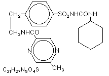 Molecular structure of Glipizide