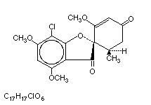 Molecular structure of Griseofulvin