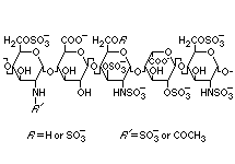Molecular structure of Heparin (Na) and Heparin (Cl)