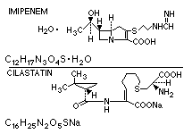 Molecular structure of Imipenem