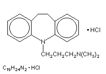 Molecular structure of Imipramine (HCl)
