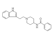 Molecular structure of Indoramin (HCl)
