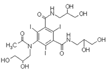 Molecular structure of Iohexol