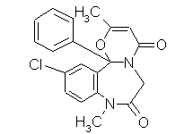 Molecular structure of Ketazolam