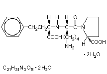Molecular structure of Lisinopril