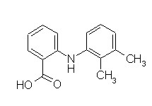 Molecular structure of Mefenamic Acid