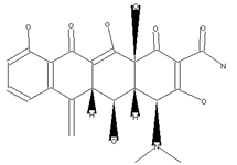 Molecular structure of Methacycline (HCl)